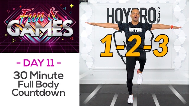 30 Minute Full Body Count-Down - Number Themed Workout - Fun & Games #11