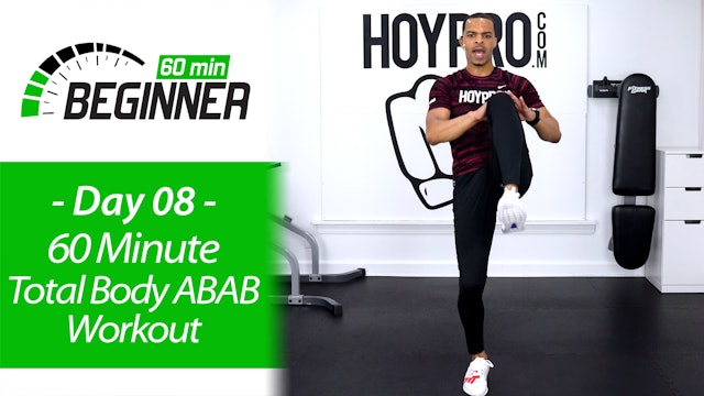 60 Minute Total Body ABAB Workout + Abs Workout - Beginners 60 #08