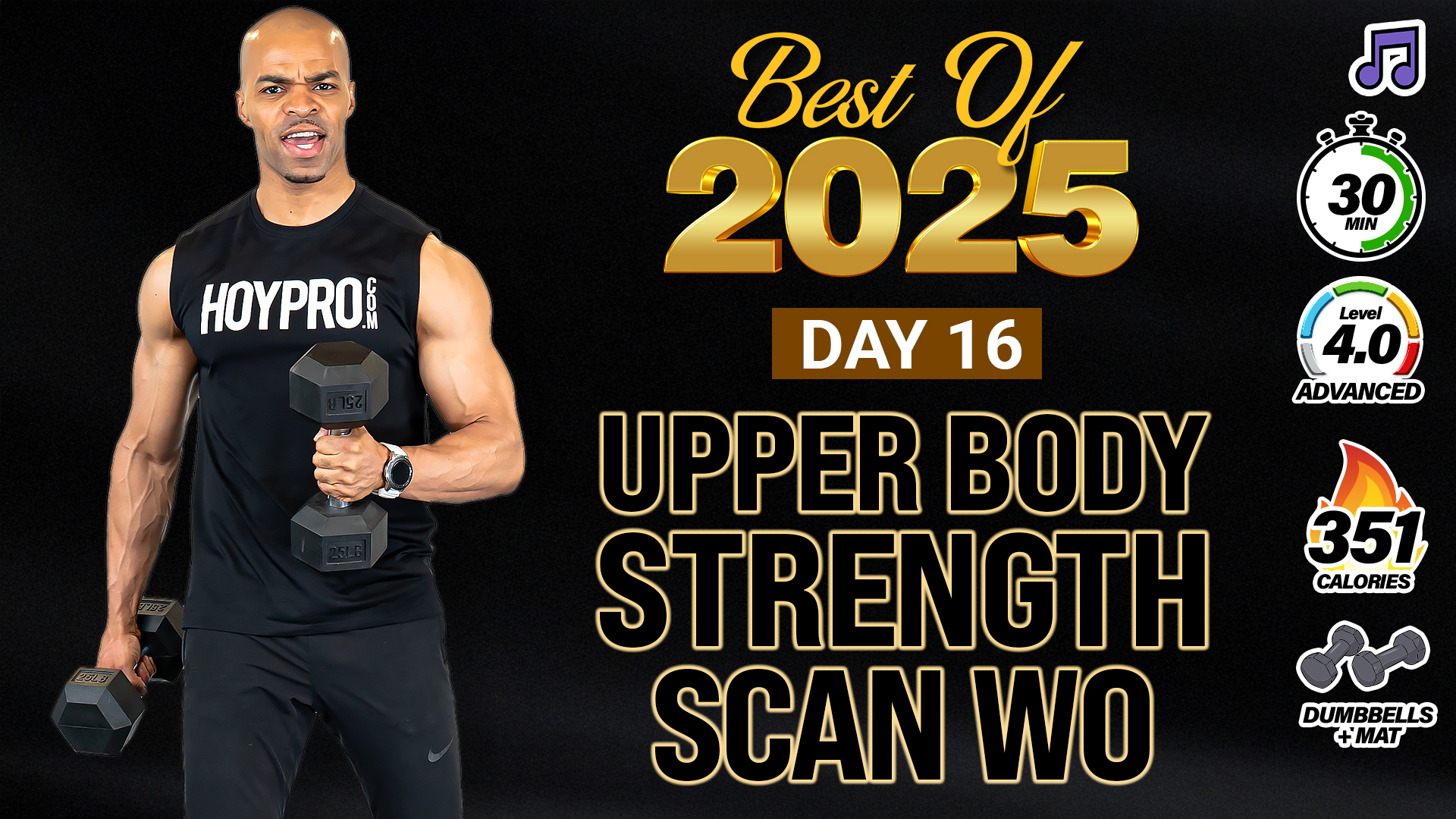 30 Minute Upper Body Strength Scan Workout  - 2025 BEST #16 (Music)