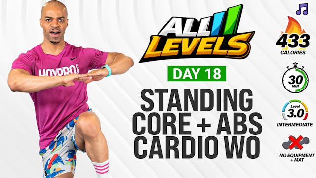 30 Minute Cardio Abs & Core HIIT Work...