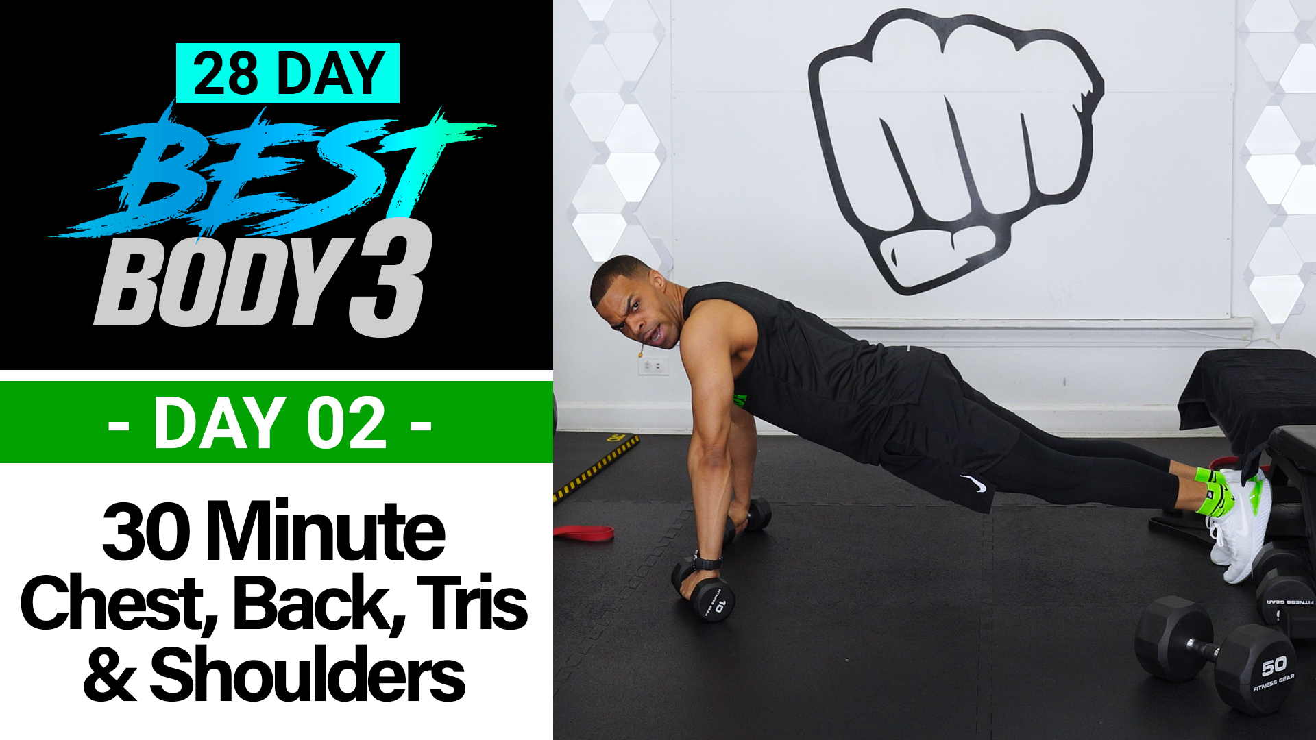 30 Minute Chest, Shoulders, Back & Tris Upper Body Workout - Best Body 3 #02