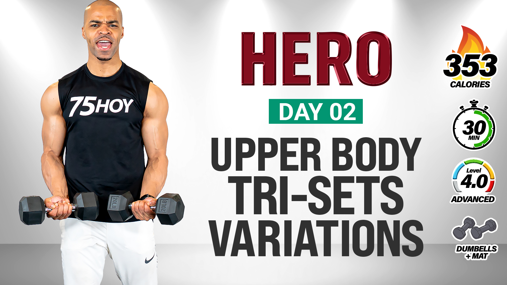 30 Minute Complete Upper Body Tri-Sets Variations - HERO #002