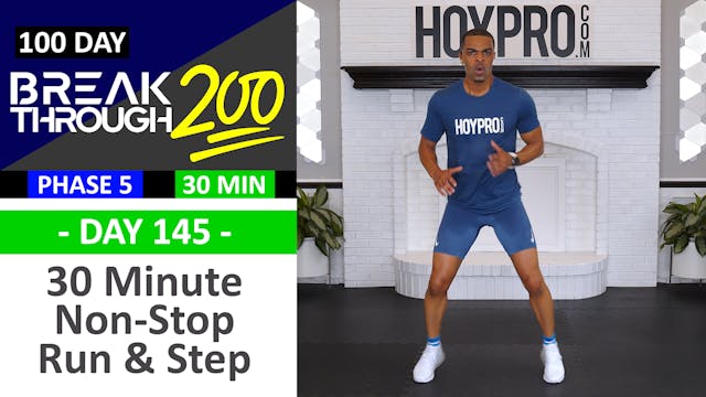 #145 - 30 Min Non-Stop Step & Sprint Workout - Breakthrough200