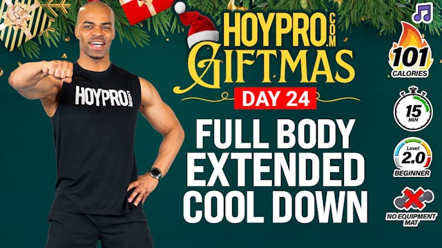 15 Minute Extended Full Body Cool Down Stretch - GIFTMAS Day 24