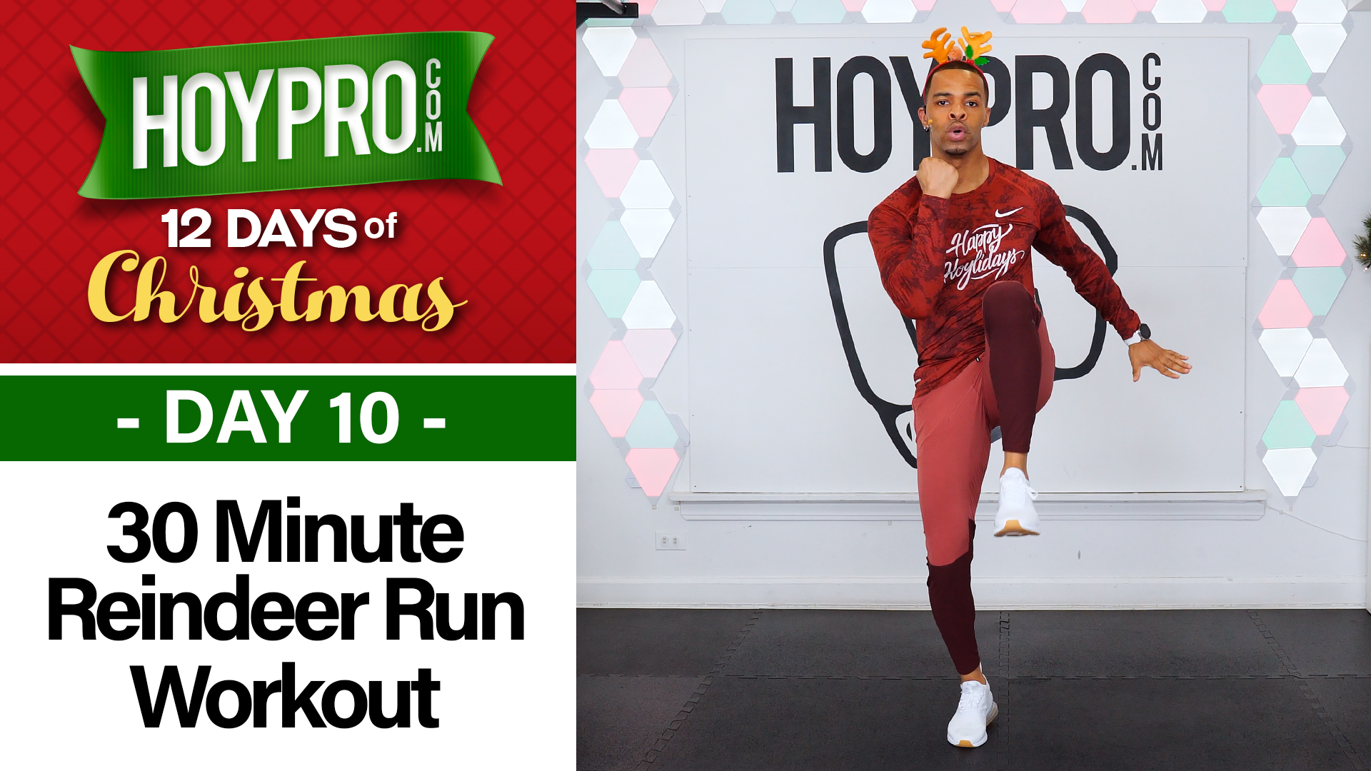 30 Minute Run Reindeer Run Light Cardio Workout - 12 Days of Christmas #10
