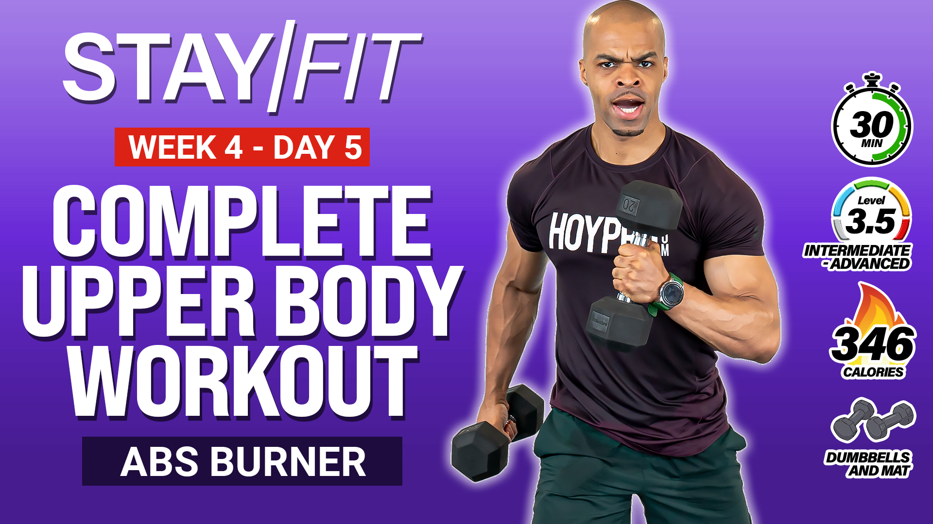 30 Minute COMPLETE Upper Body Strength Workout - STAY/FIT W4: Day 5