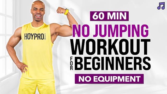 60 Minute Beginner No Jumping Workout...