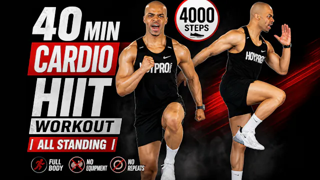 40 Minute Standing Cardio HIIT Workou...
