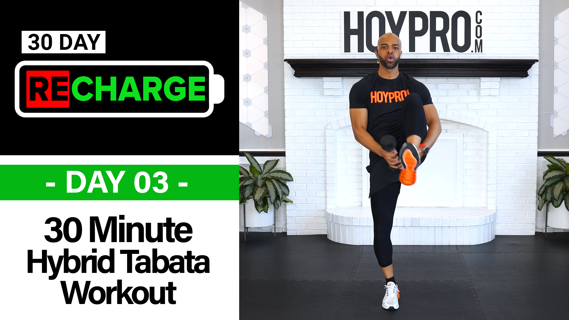 30 Minute Intermediate Hybrid Tabata Workout - Recharge #03