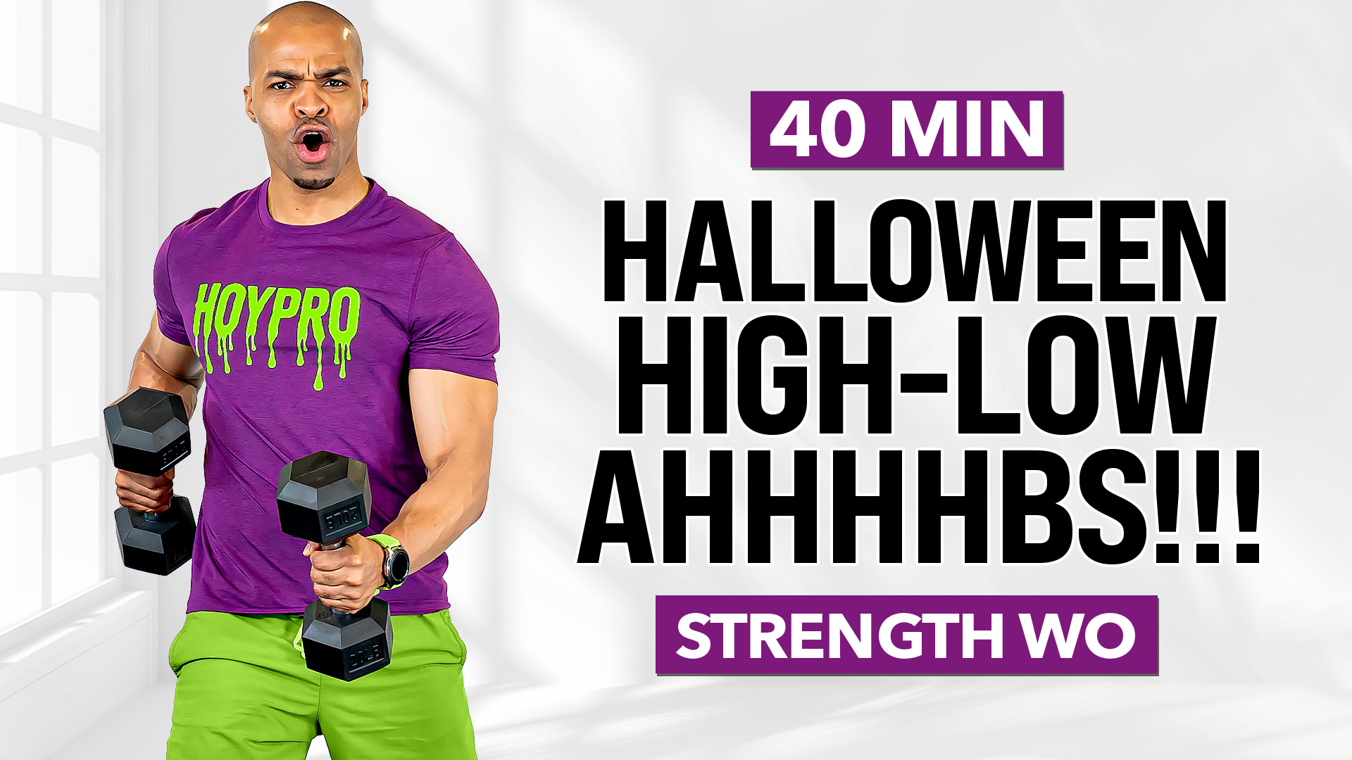 40 Minute Spooky Hi-Low AHHHHbs Halloween Strength Workout