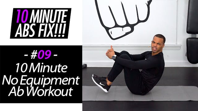 10 Minute No Equipment Abs - Abs Fix ...