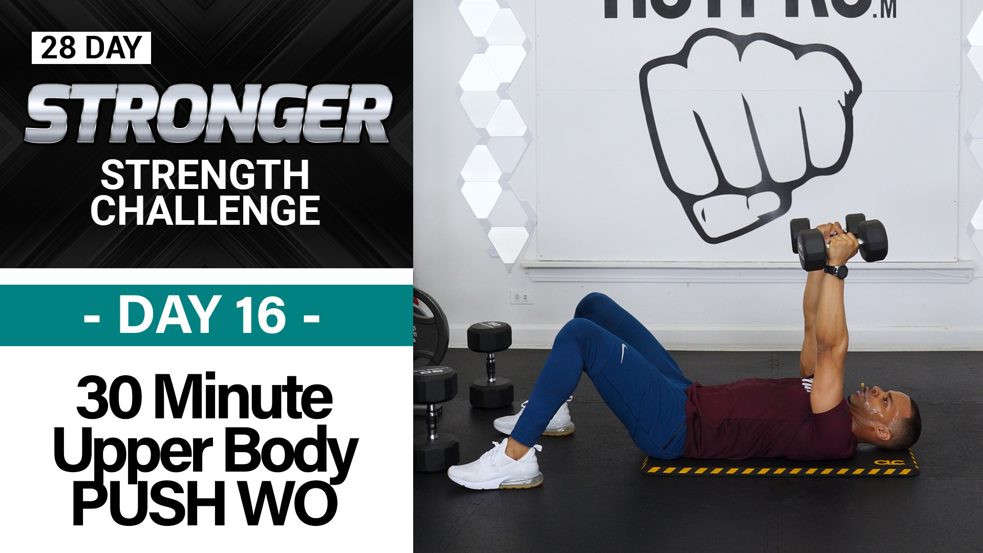 30 Minute Chest, Back, Shoulders & Tris Upper Body Workout - STRONGER #16