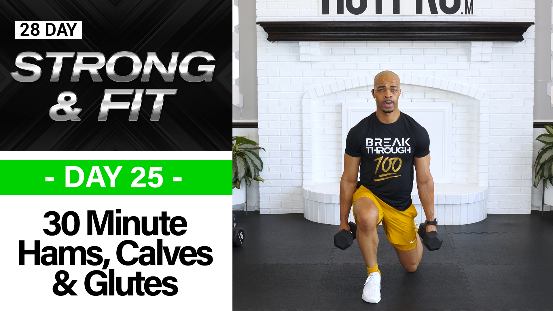 30 Minute Hams, Calves & Glutes Lower Body Workout - STRONGAF  #25