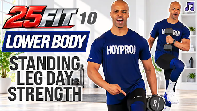 25 Minute Standing Lower Body Double Pump Strength - 25FIT #010