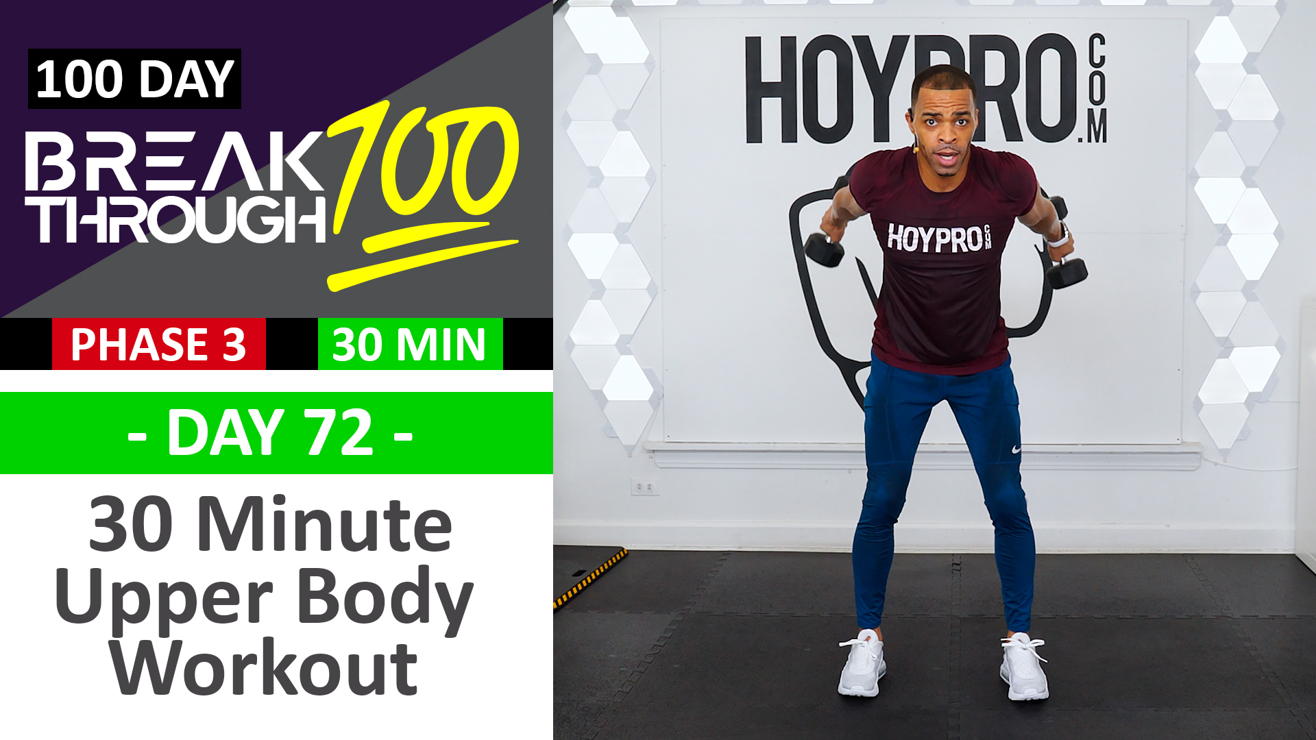 #72 - 30 Minute Advanced Upper Body Workout - Breakthrough100