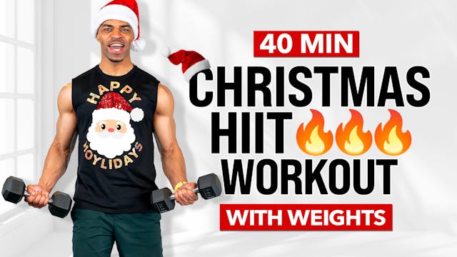 40 Minute Christmas Themed HIIT Worko...