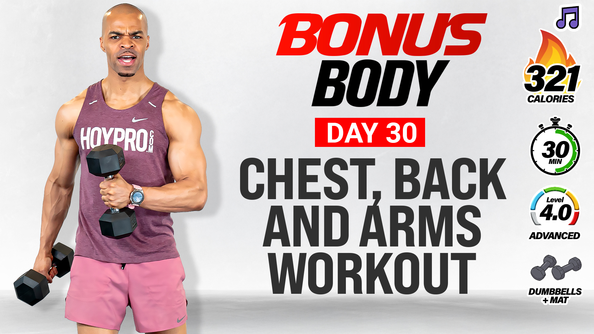 30 Minute Chest, Back & Arms Upper Body Workout - BUSY BODY #30