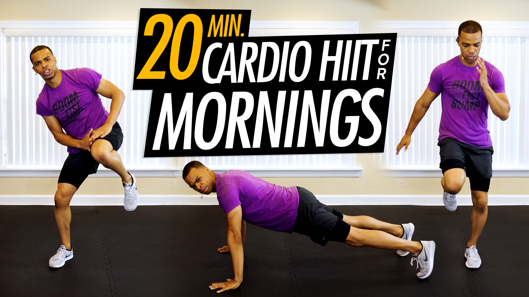 20 Minute Full Body Morning HIIT Cardio Workout - Millionaire Hoy Pro