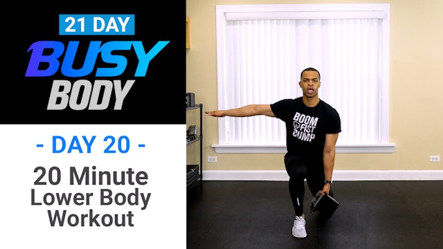 20 Minute Lower Body Workout - Busy Body #20