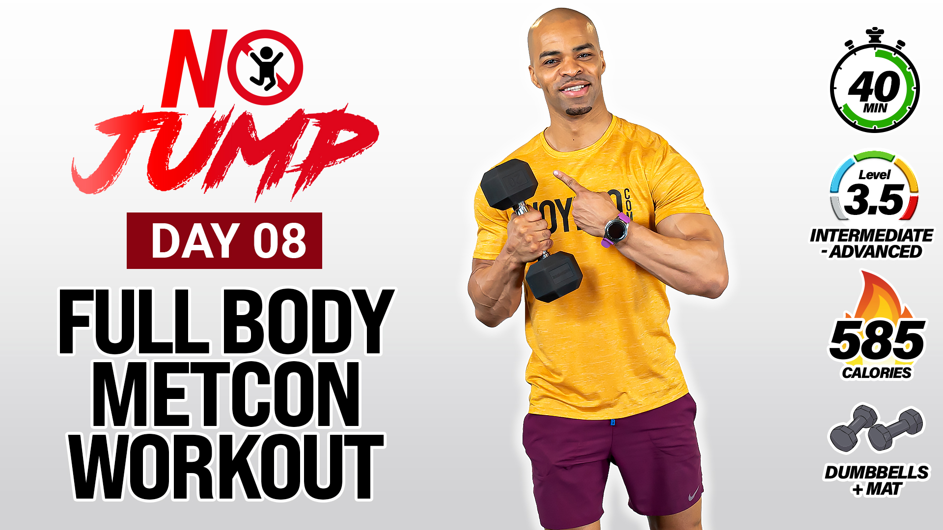 40 Minute METCON Strength w/ Weights - NO JUMP #08