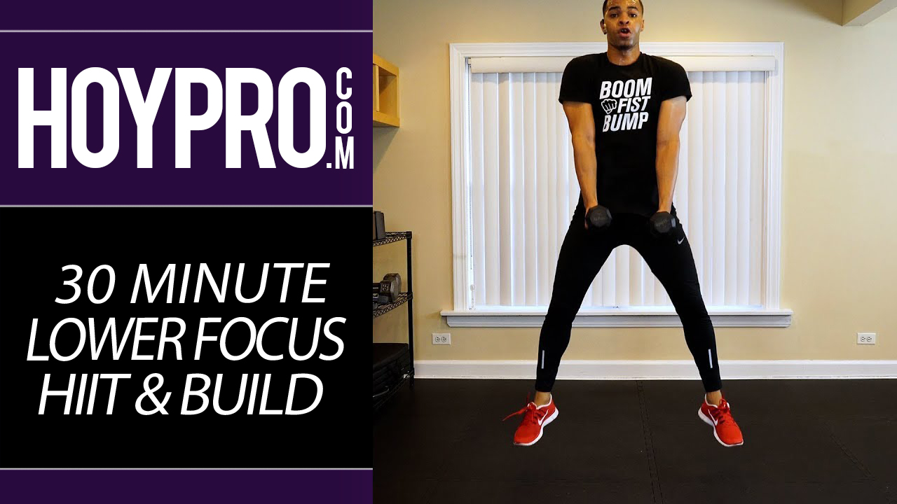 30 Minute Lower Body Focused HIIT & Build Workout