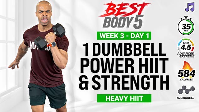 35 Minute One Dumbbell Power Strength...