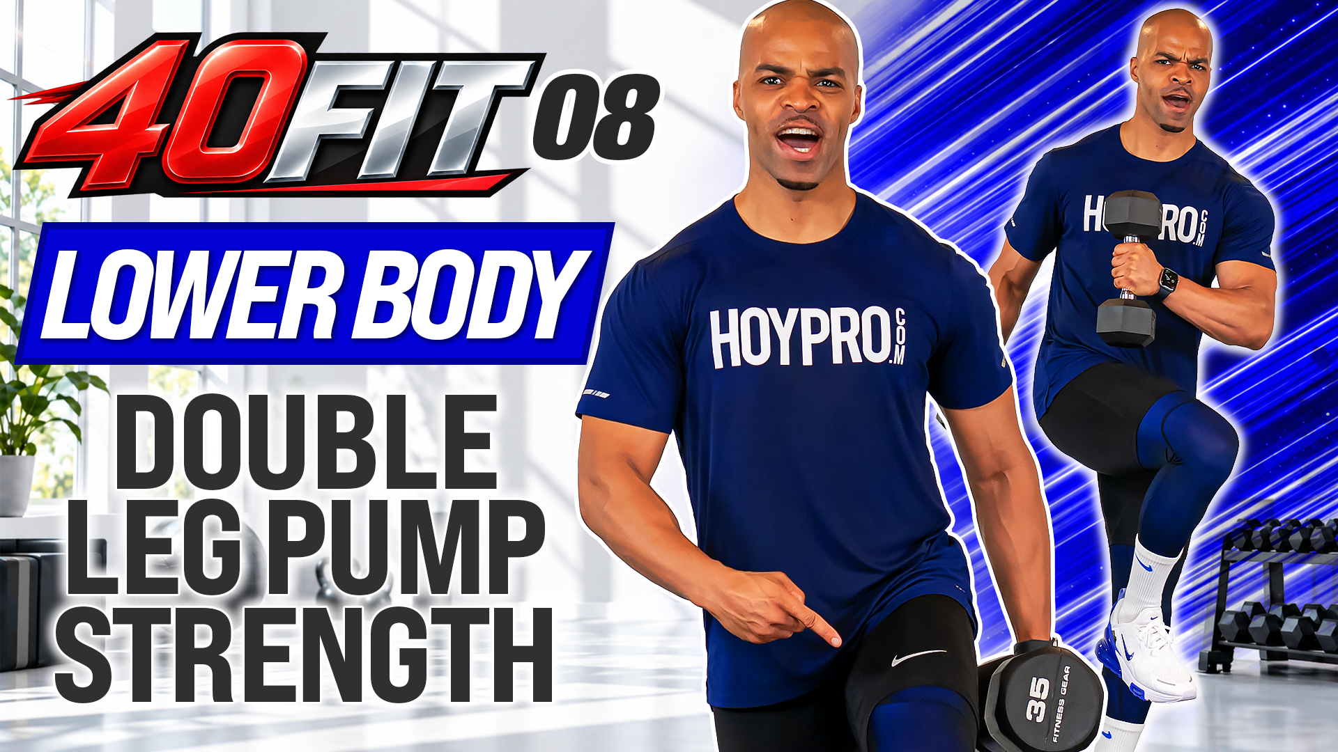 40 Minute Standing Lower Body Double Pump Strength - 40FIT #008