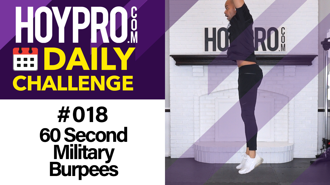 60 Second Military Burpees - Daily Challenge #018