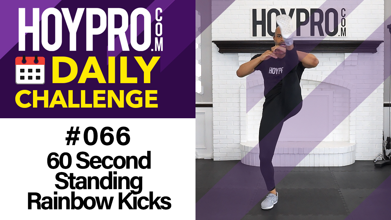 60 Second Standing Rainbow Kicks - Daily Challenge #066