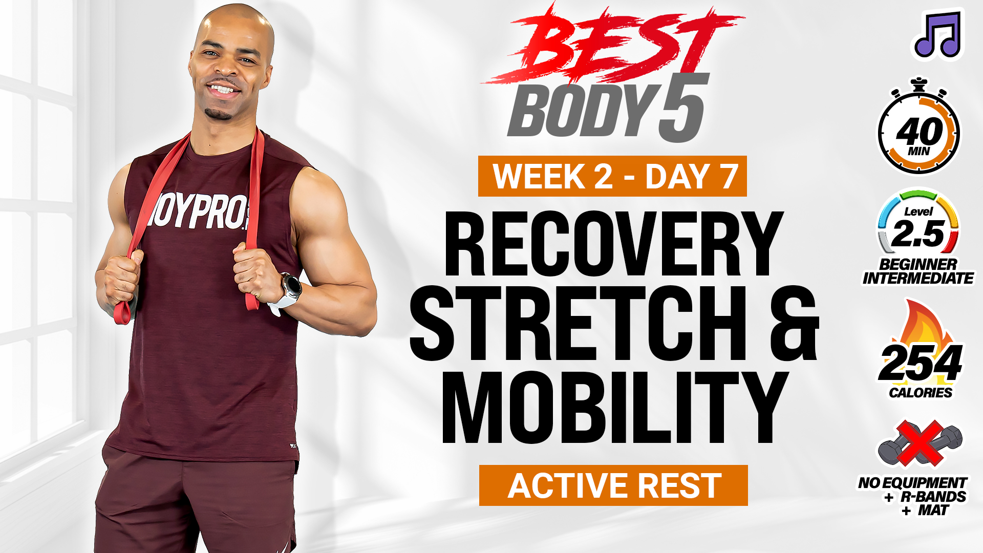 40 Minute Full Body Deep Stretch & Mobility - BB5 W2: Day 7
