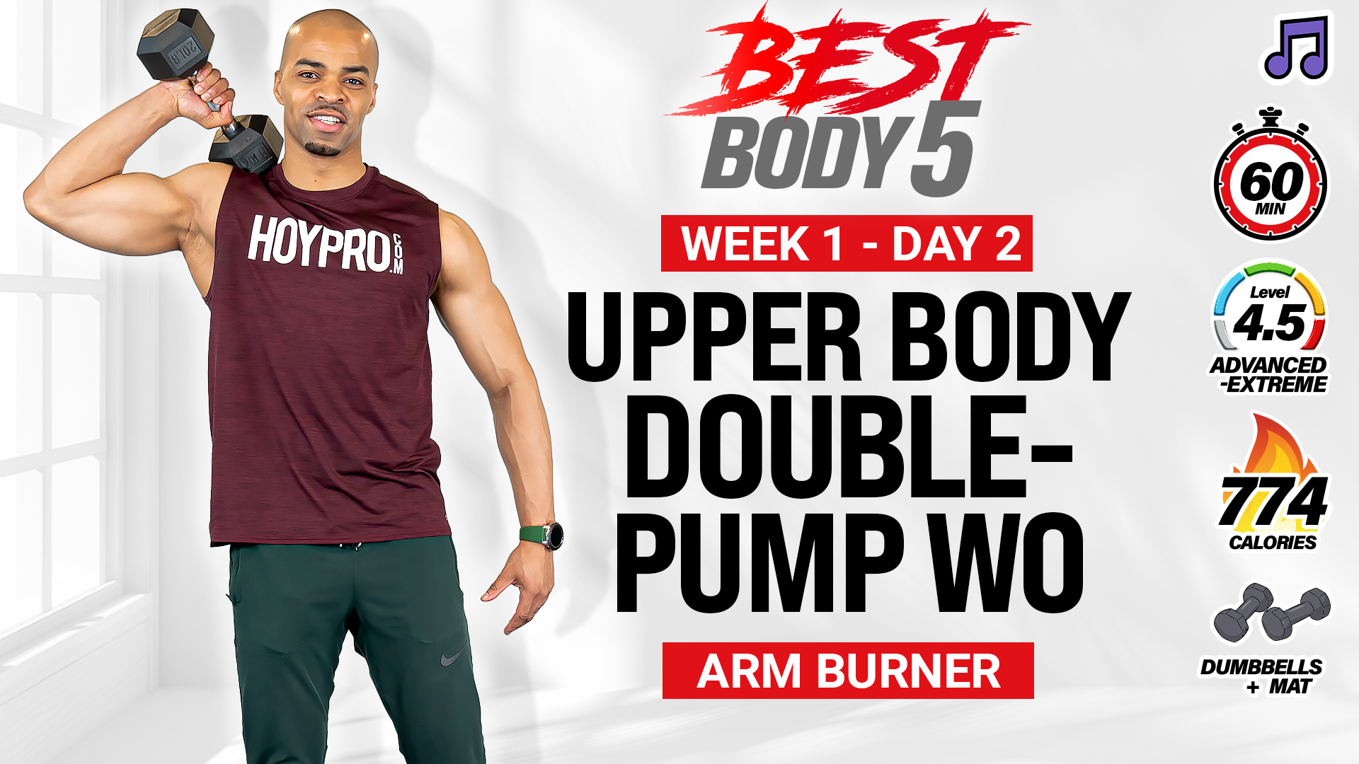 35 & 60 Minute Upper Body Double-Pump - BB5 W1: Day 2