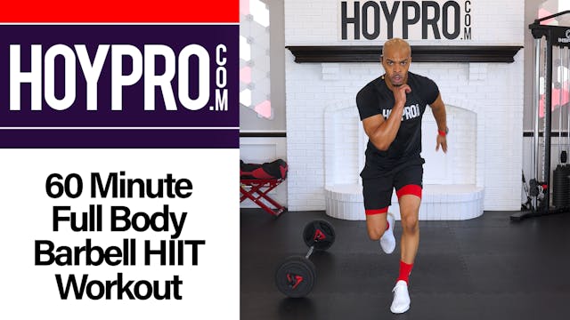 60 Minute Full Body Barbell HIIT & St...