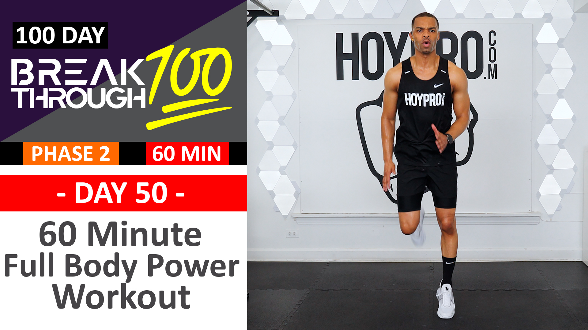 #50 - 60 Minute Full Body Power Workout + Abs - Breakthrough100