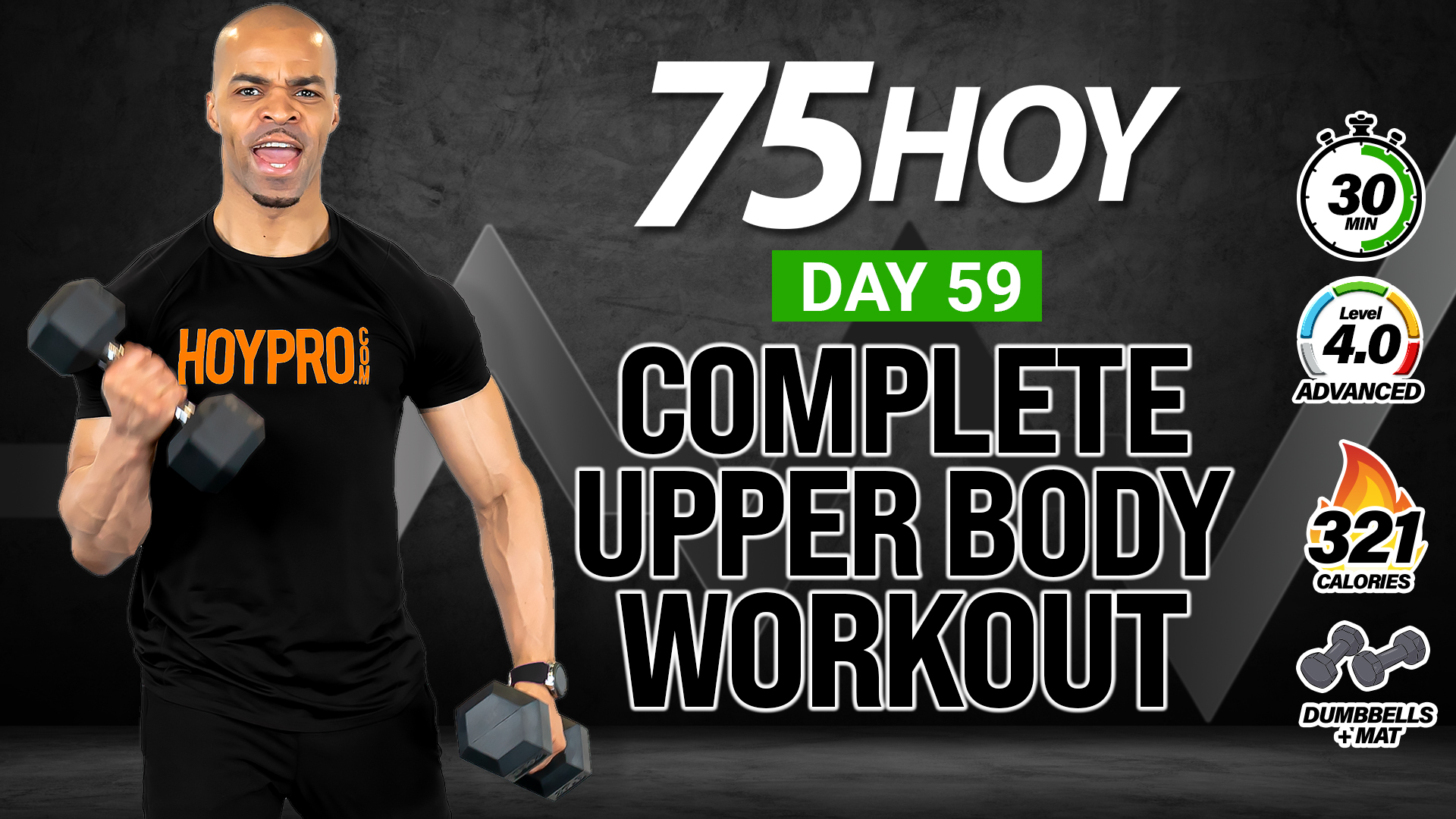 30 Minute Complete Upper Body Strength Workout - 75 HOY #59