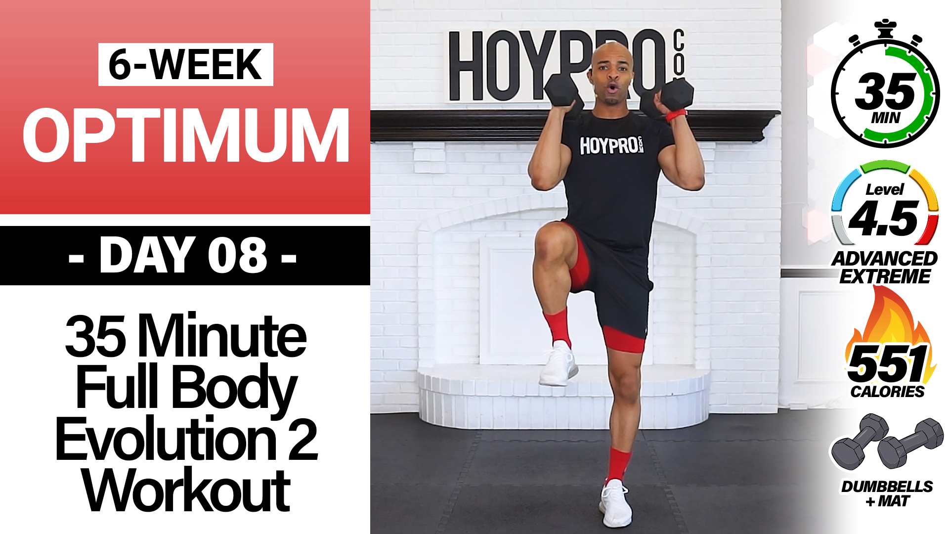 35 Minute Full Body Hybrid Evolution 2 (Level-Up) Workout - OPTIMUM #08