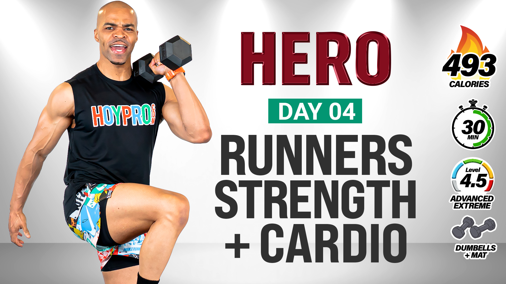 30 Minute Strength, Conditioning & Power Workout for Runners - HERO #004