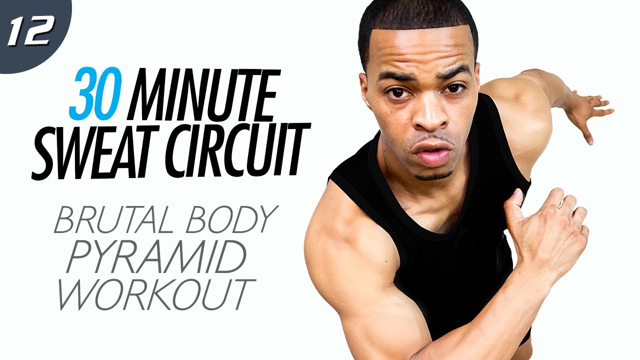 30 Minute INSANE Pyramid Total Body HIIT Workout - Sweat Circuit #12