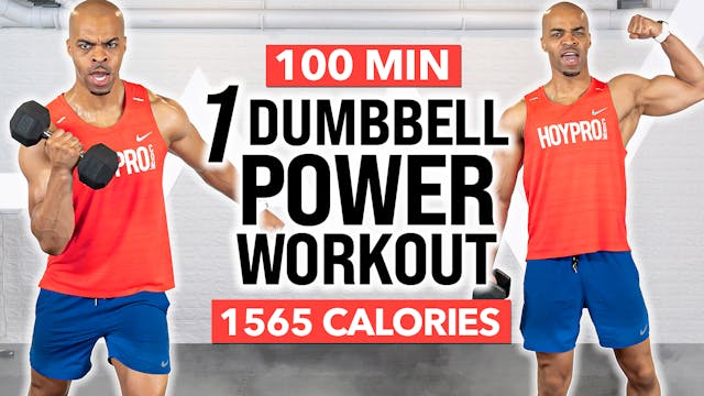 100 Minute One Dumbbell Power Workout...