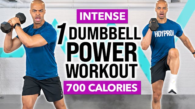 40 Minute LIVE One Dumbbell Full Body...