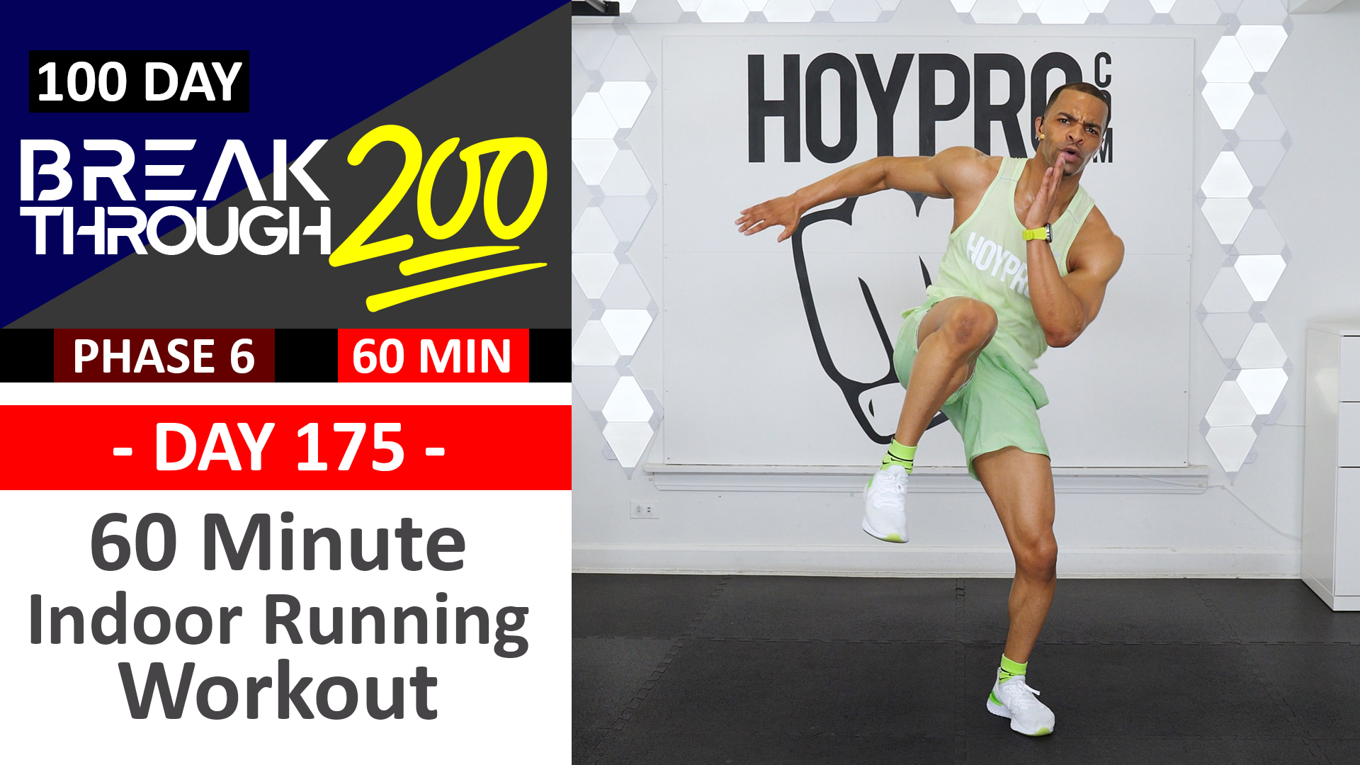 #175 - 60 Minute Indoor Running Cardio Workout + Abs - Breakthrough200