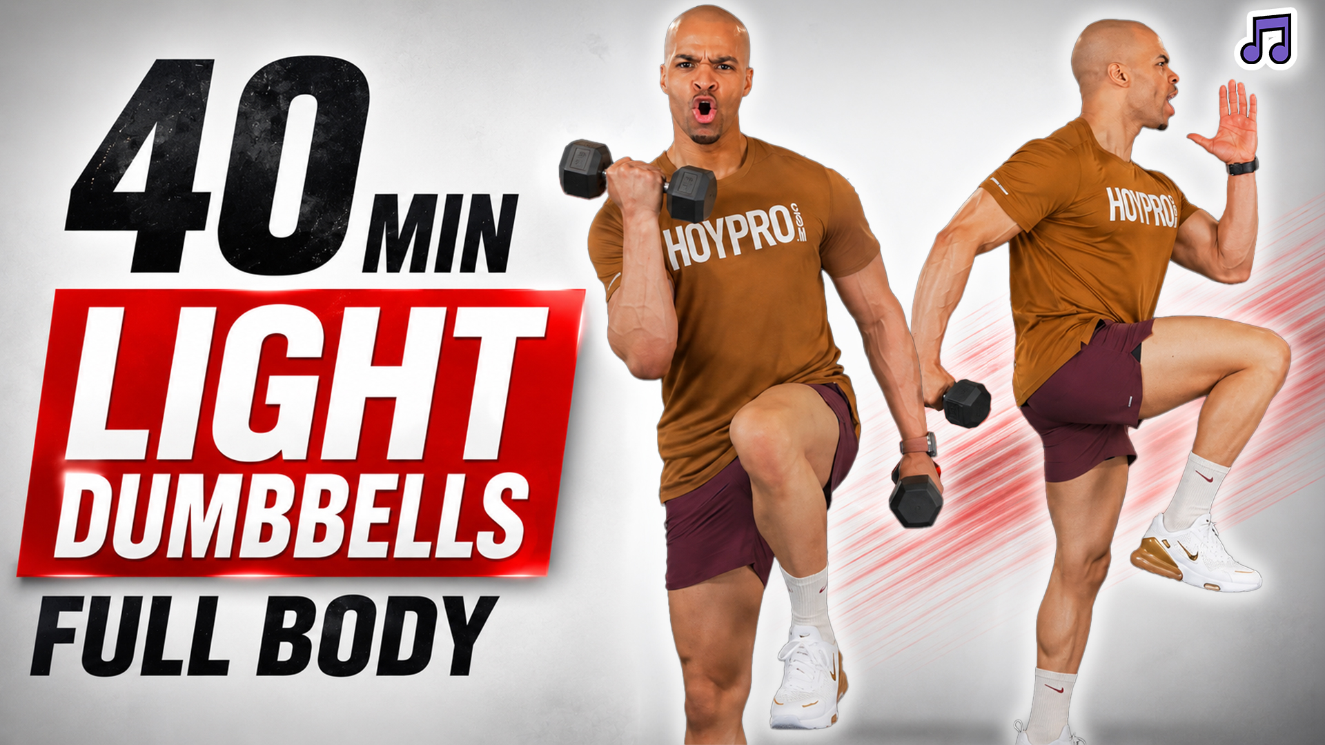 40 Minute Full Body Light Weight HIIT Workout