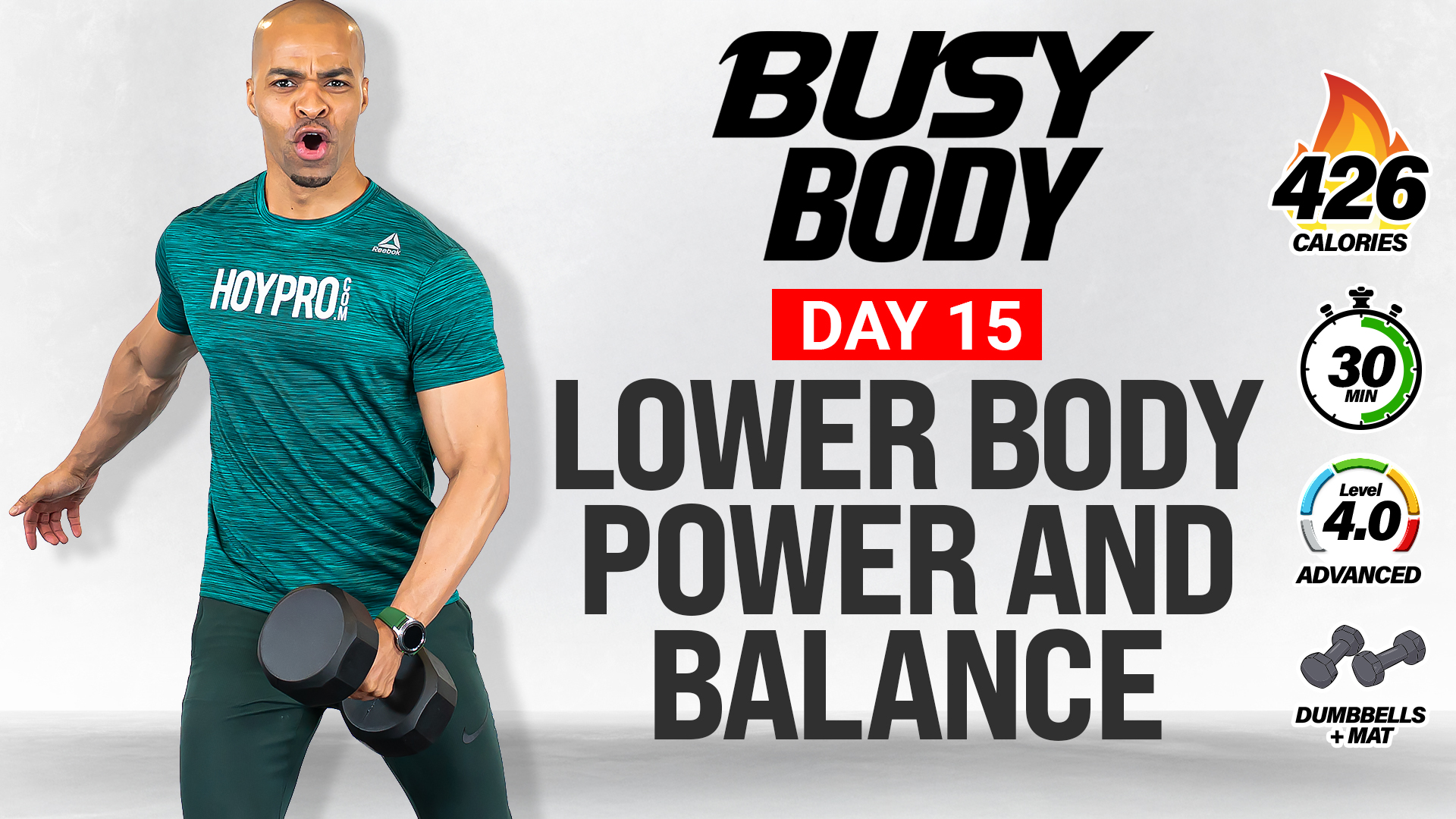 30 Minute Lower Body Power and Balance - BUSY BODY #15