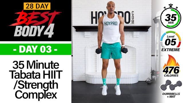 35 Minute Tabata HIIT Strength Comple...