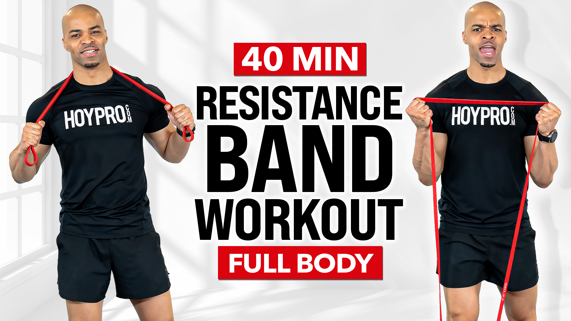40 Minute Full Body Resistance Band Workout (No Jumping - All Standing)