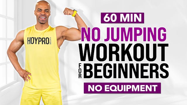 60 Minute Beginner No Jumping Workout...