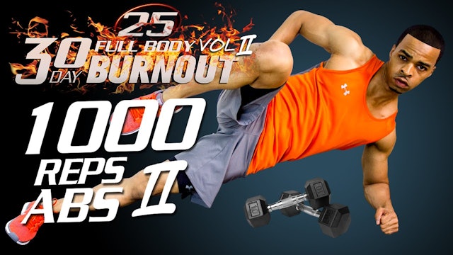FBB2 #25 - 45 Minute 1000 Rep Dumbbell Abs Workout Challenge