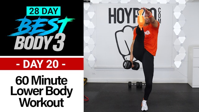 60 Minute Lower Body Strength Workout - Best Body 3 #20