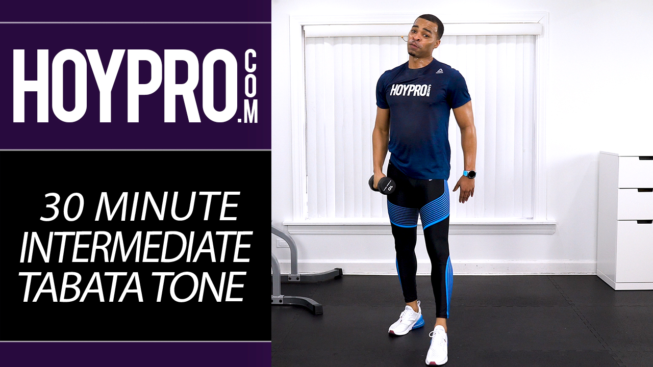 30 Minute Intermediate Tabata Sweat & Tone Workout