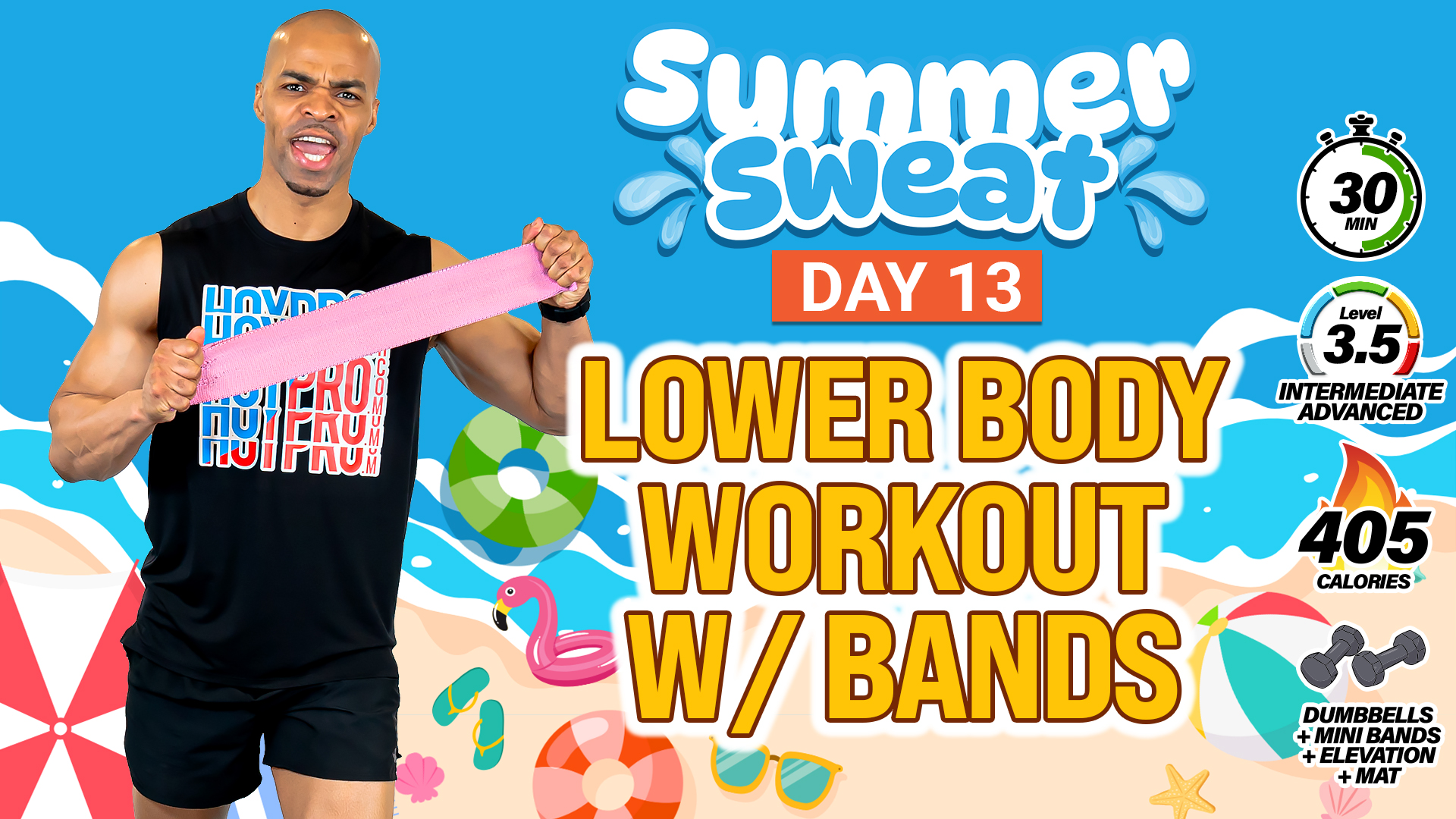 30 Minute Lower Body Strength with Bands - Summer Sweat #13