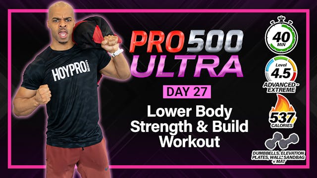 40 Minute Lower Body Strength Build W...